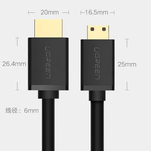 کابل HDMI به Mini HDMI یوگرین مدل HD108 — تصویر ۵