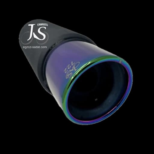 منبع اگزوز 722 سایلنسردار برند JS دو حالته با صدای میکس ریس و بم سایز متوسط
