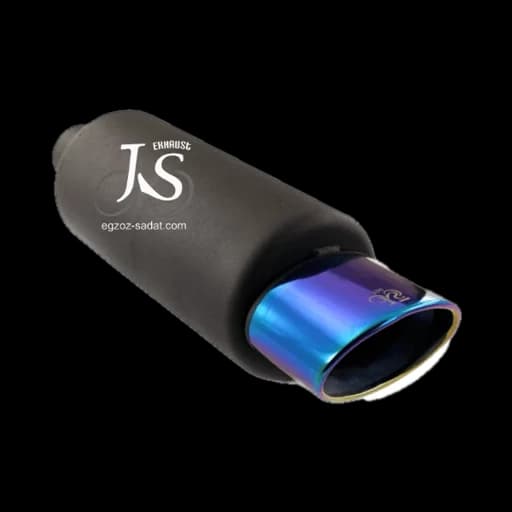 منبع اگزوز 720 سایلنسردار دو حالته برند JS صدای میکس ریس و بم