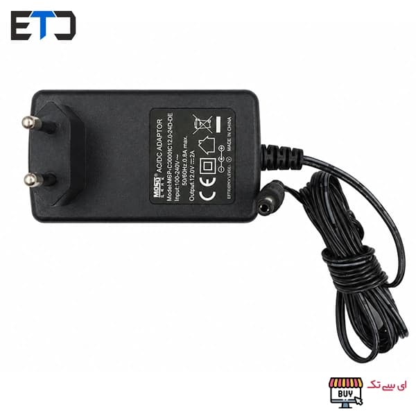 آداپتور 12 ولت 2 آمپر دیواری 12V-2A استوک موسو Moso