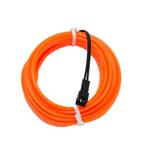 الوایر (EL-Wire) لبه دار 2 متری – رنگ های متنوع – دارای ترانس 12 ولت — تصویر ۴