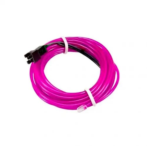 الوایر (EL-Wire) لبه دار 2 متری – رنگ های متنوع – دارای ترانس 12 ولت — تصویر ۵