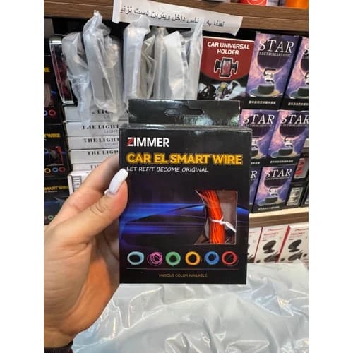 الوایر (EL-Wire) لبه دار 2 متری – رنگ های متنوع – دارای ترانس 12 ولت — تصویر ۷