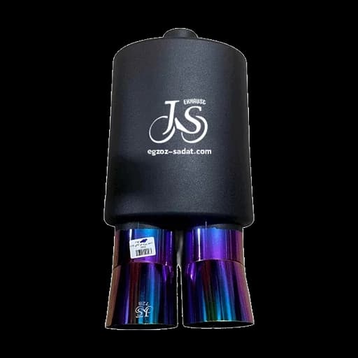 منبع اگزوز 728 سایلنسردار دولول برند JS سر اگزوز هفترنگ با صدای میکس ریس و بم — تصویر ۴