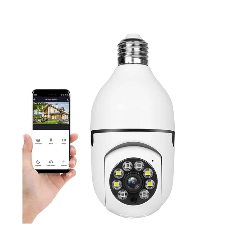 دوربین لامپی چرخش 360 درجه قابل کنترل با نرم‌افزار V720