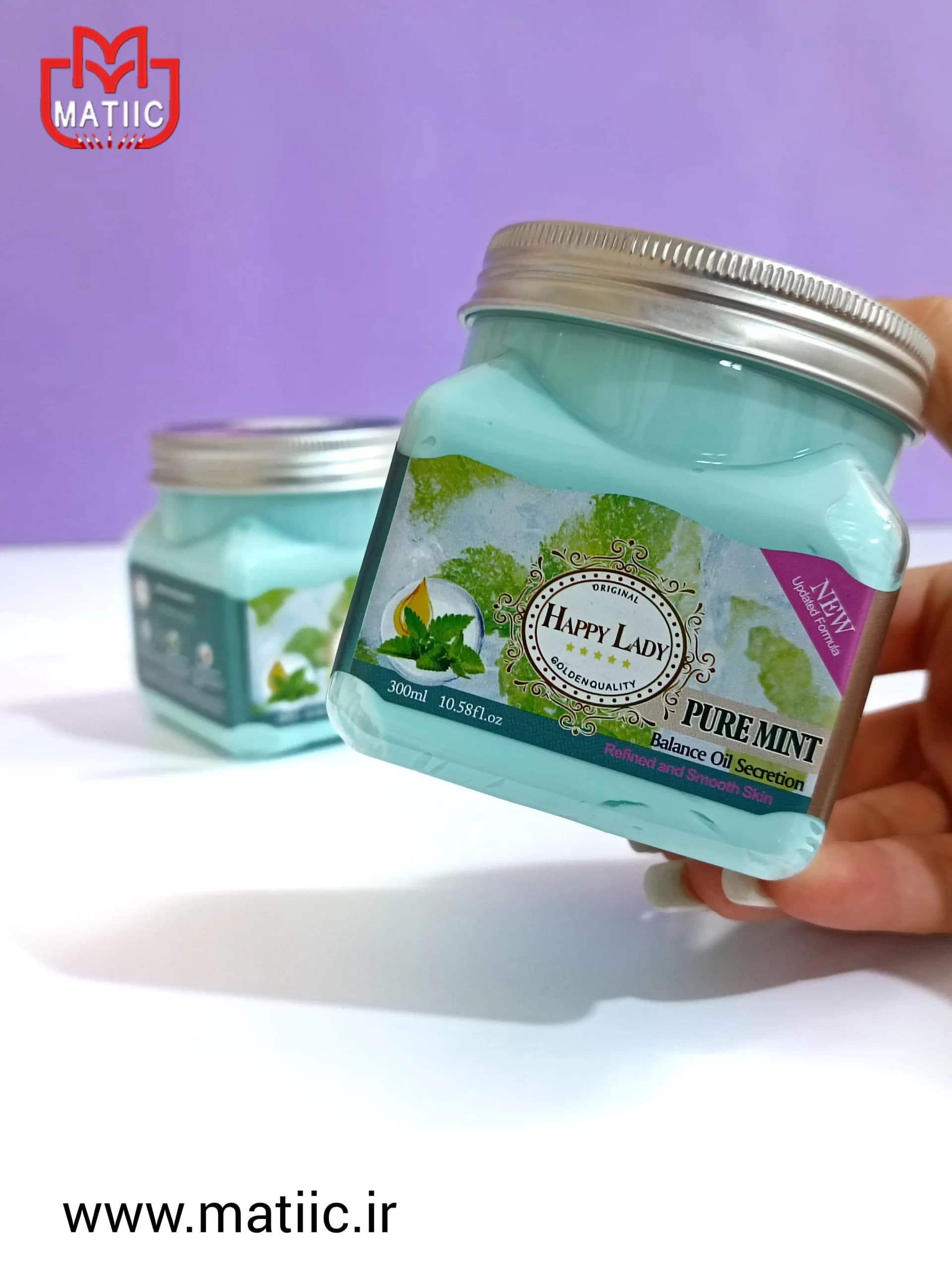 ماسک صورت نعناع مدل هپی لیدی 300ml — تصویر ۲