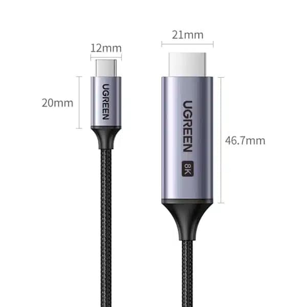 کابل تبدیل USB-C به HDMI یوگرین مدل CM565 — تصویر ۲