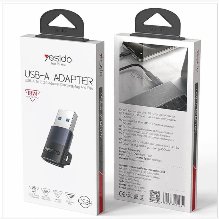 تبدیل OTG تایپ سی به USB یسیدو GS34 — تصویر ۷