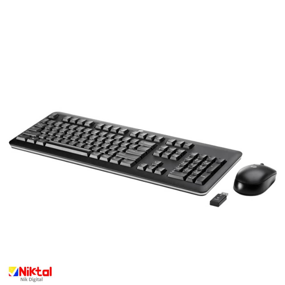 ست موس و کیبورد بی سیم HP CS10 اورجینال نو مشکی — تصویر ۶