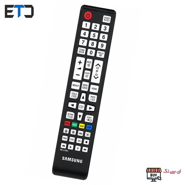 کنترل همه کاره تلویزیون سامسونگ RM-L1088 مشکی شب نما — تصویر ۷