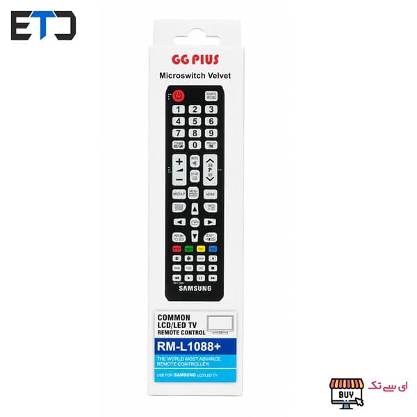 کنترل همه کاره تلویزیون سامسونگ RM-L1088 مشکی شب نما