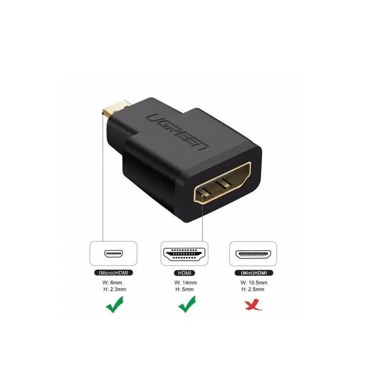 مبدل Micro HDMI به HDMI یوگرین مدل 20106 — تصویر ۳