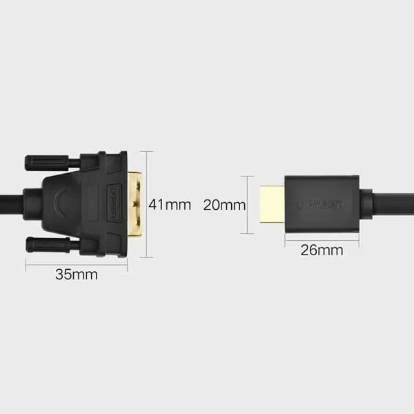 کابل تبدیل HDMI به DVI یوگرین مدل HD106 — تصویر ۲