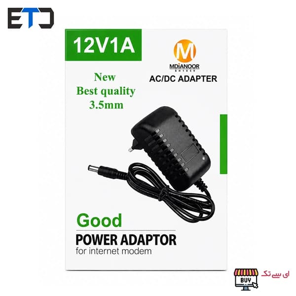 آداپتور 12 ولت 1 آمپر فیش وینگویی 1.35mm