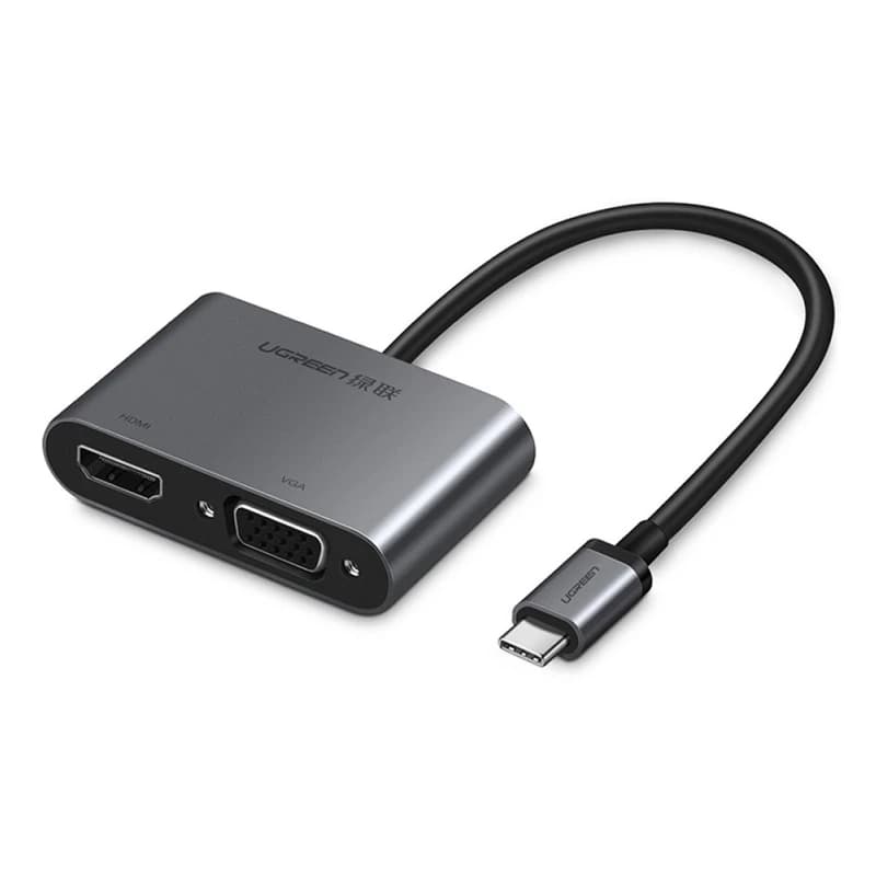 مبدل USB-C به VGA/HDMI یوگرین مدل CM162