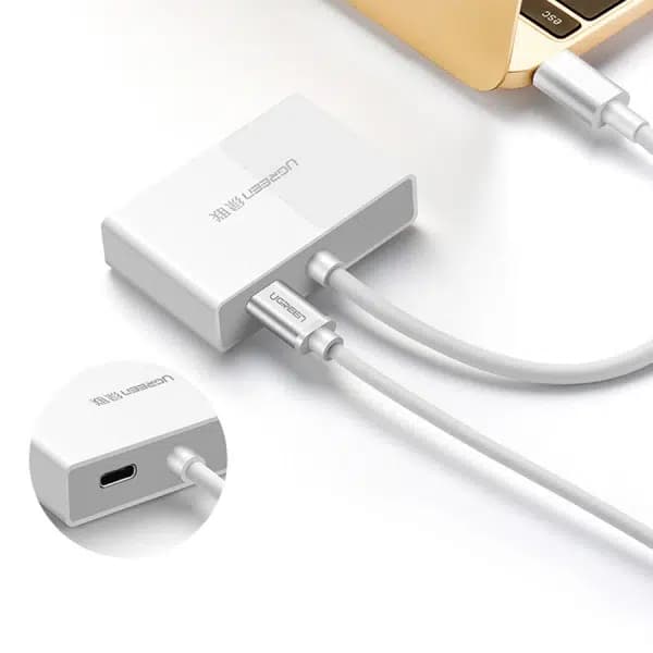 مبدل USB-C به VGA/HDMI یوگرین مدل MM123 — تصویر ۲