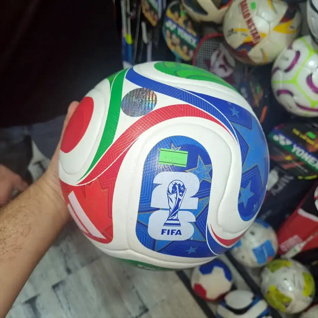 توپ فوتبال جام جهانی 2026 فیفا سایز 5 مدل پرسی Replica World Cup 2026 — تصویر ۲