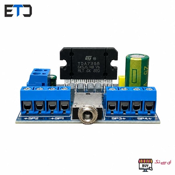 ماژول آمپلی فایر 4x45W با تراشه TDA7388 — تصویر ۳