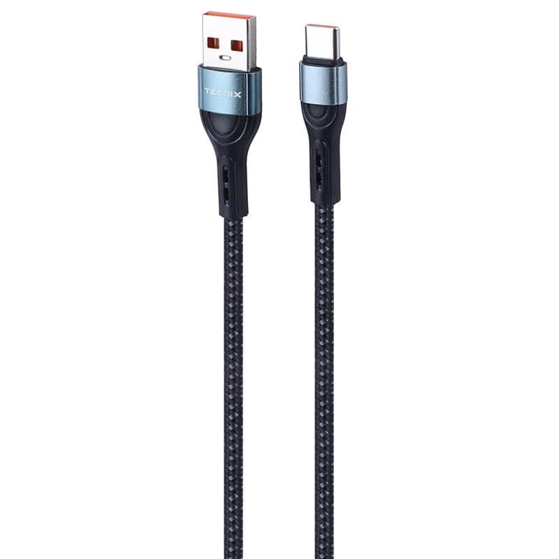 کابل تایپ سی فست شارژ 3.1 آمپر تکنیکس CBL-833-C طول 1 متر — تصویر ۲