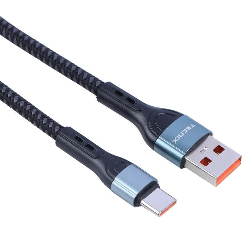 کابل تایپ سی فست شارژ 3.1 آمپر تکنیکس CBL-833-C طول 1 متر — تصویر ۳