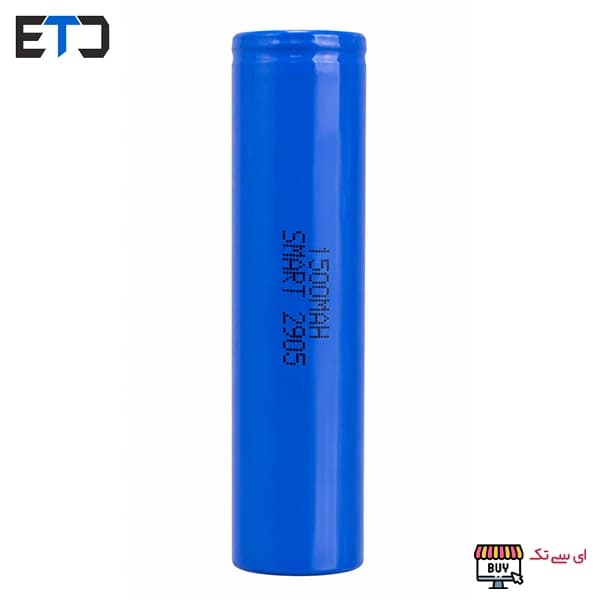 باتری لیتیوم یون 18650 تک سلول 3.7 ولت 1500mAH 3C