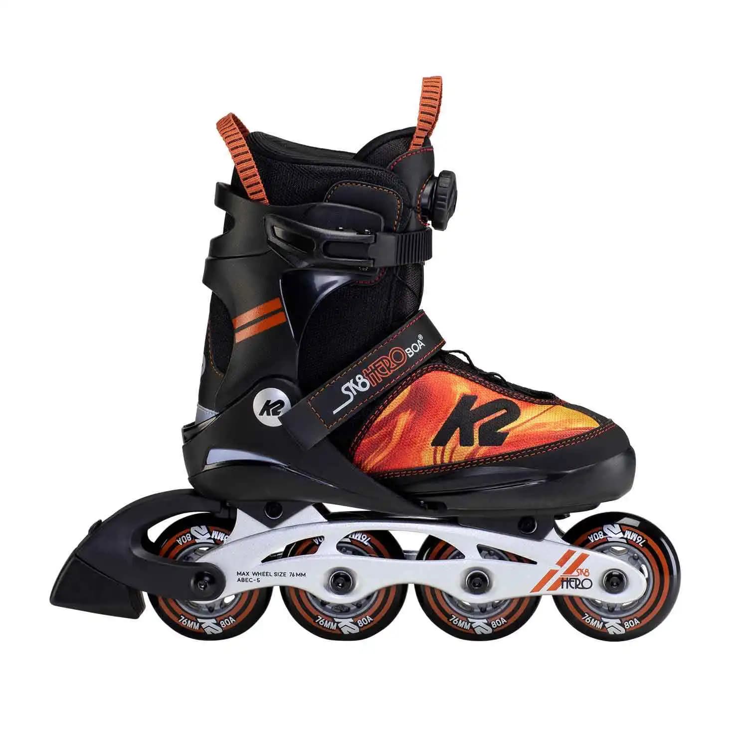 اسکیت بچگانه کی تو (K2) مدل SK8 Hero BOA ALU (با فریم آلومینیومی و تغییر 5 سایز) — تصویر ۲