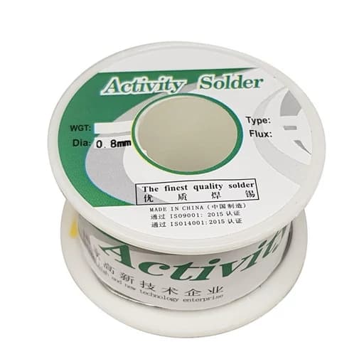 سیم لحیم اکتیویتی سولدر 0.8 میلی متر 100 گرم ACTIVITY SOLDER
