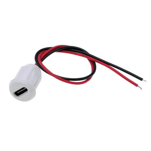 کانکتور مادگی پنلی USB Type-C سیم دار