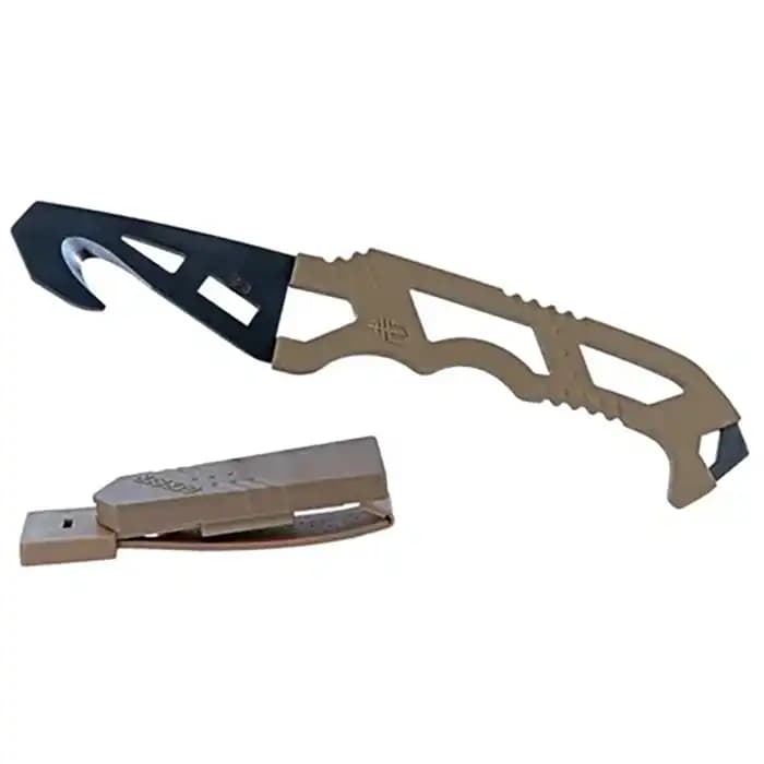 چاقوی امداد و نجات گربر مدل Crisis Hook Knife (تسمه بر و شیشه شکن)