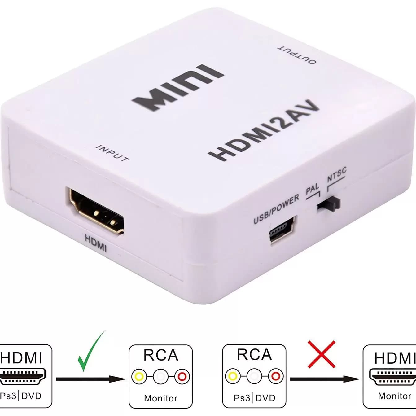 تبدیل HDMI به AV مینی برند ایکس نوا مدل X1010 — تصویر ۵