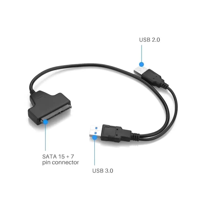 کابل تبدیل SATA به USB 3.0 مدل RXD-339U3 همراه پورت تامین برق — تصویر ۶