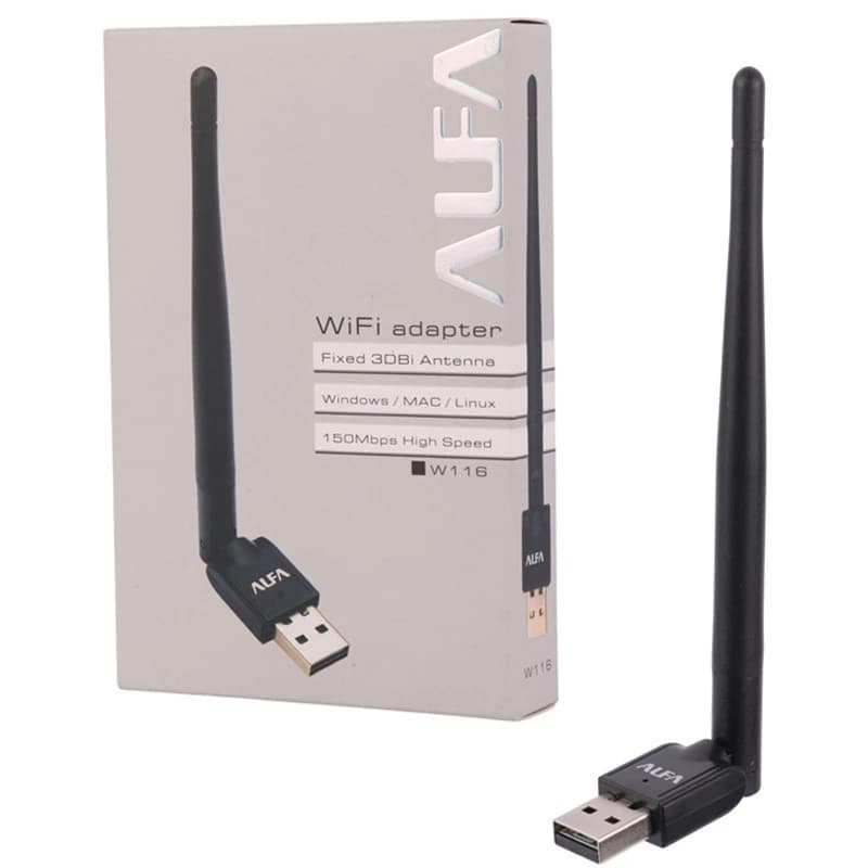 کارت شبکه بی سیم آنتن دار Alfa W116 150Mbps — تصویر ۸