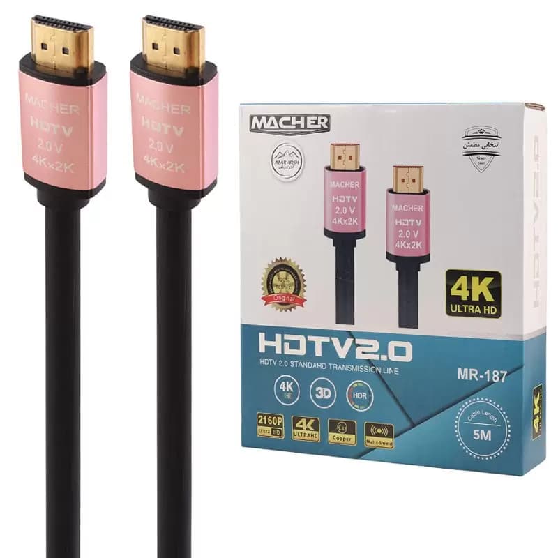 کابل HDMI مچر مدل 4K طول 1.5 الی 10 متر — تصویر ۳
