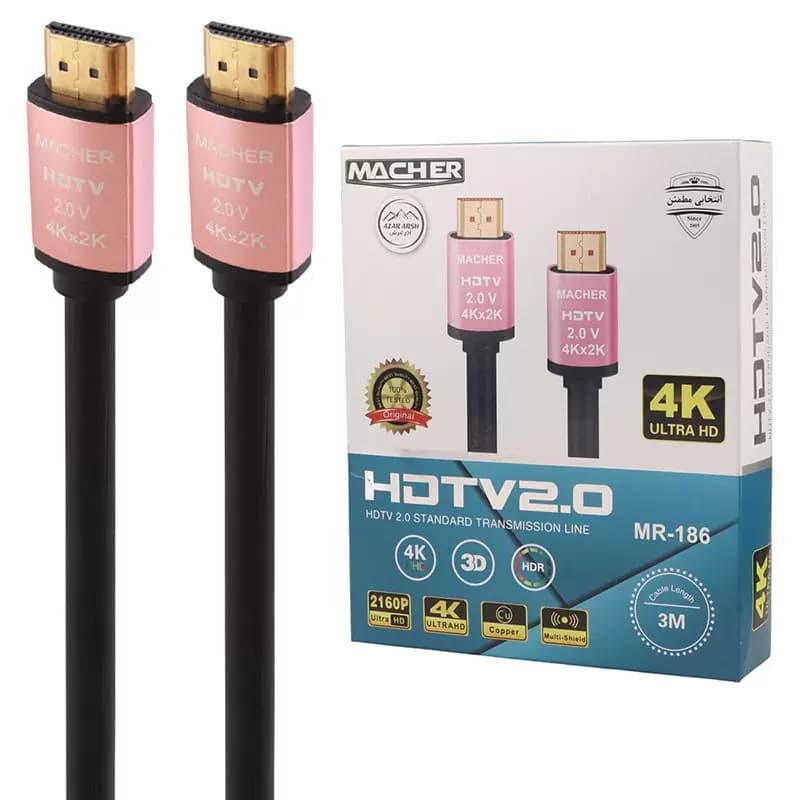 کابل HDMI مچر مدل 4K طول 1.5 الی 10 متر — تصویر ۲