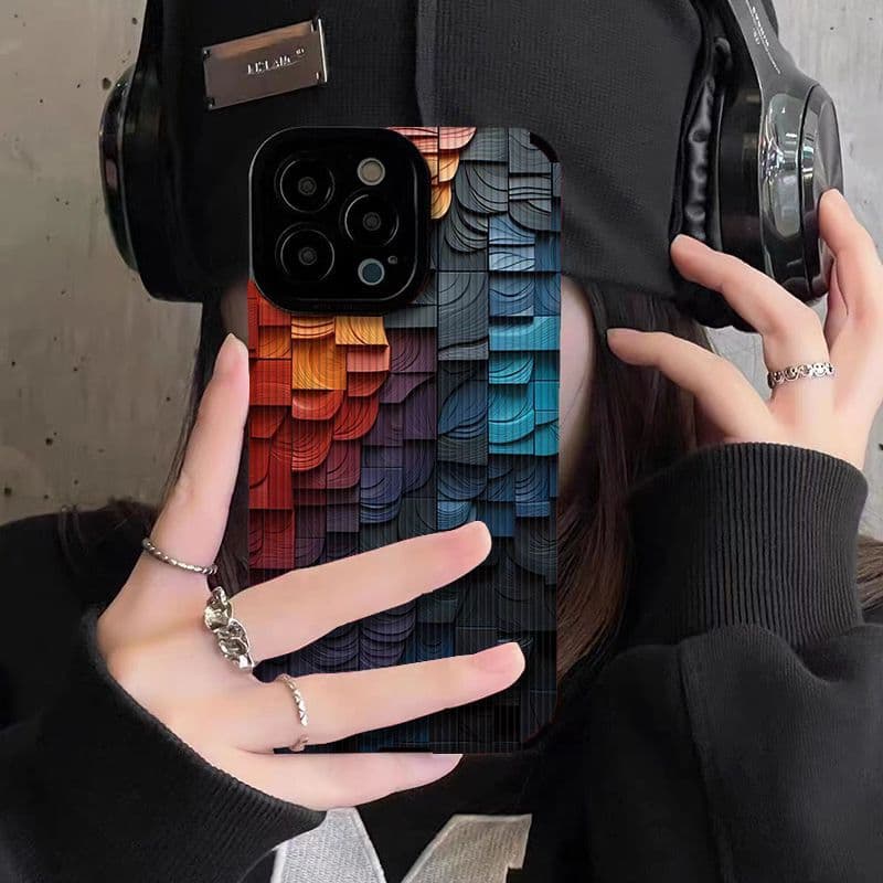 قاب گوشی آیفون طرح چوبی سه بعدی مناسب Iphone ۱۳ و Iphone ۱۳ pro و Iphone ۱۳ pro max — تصویر ۳
