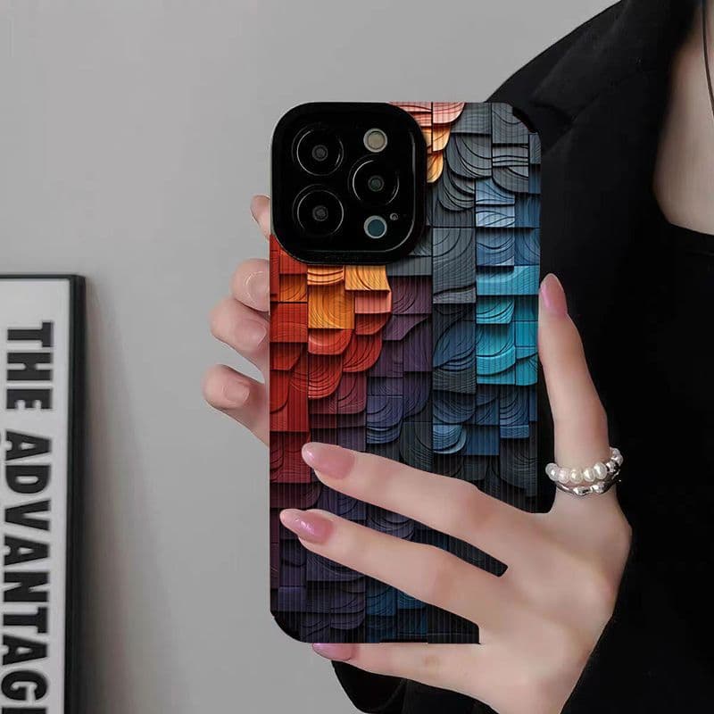 قاب گوشی آیفون طرح چوبی سه بعدی مناسب Iphone ۱۳ و Iphone ۱۳ pro و Iphone ۱۳ pro max — تصویر ۵