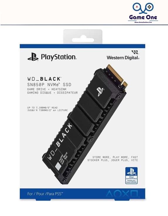 حافظه اس اس دی WD_BLACK SN850P NVMe SSD – 1TB برای Heatsink for PS5