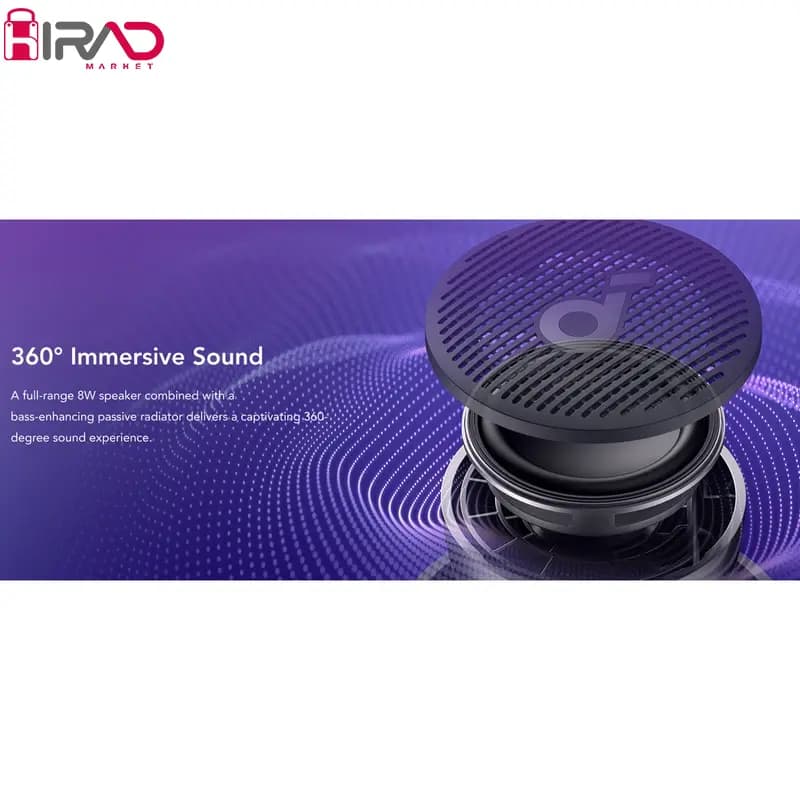 اسپیکر بلوتوثی قابل حمل انکر مدل Glow Mini A3136 — تصویر ۷