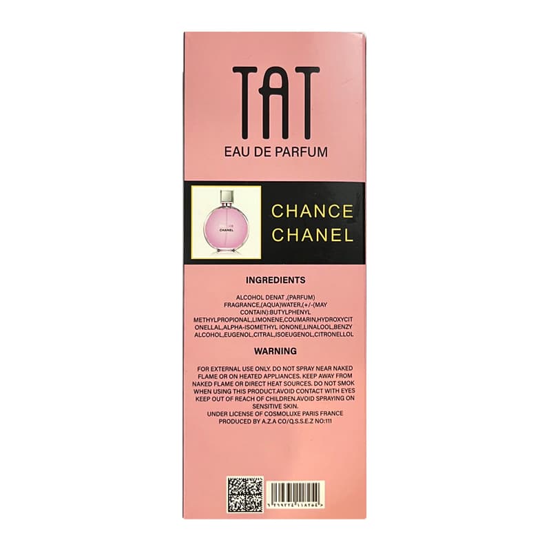 عطر جیبی زنانه تات مدل شنل چنس CHANCE CHANEL حجم 25 میلی لیتر — تصویر ۵
