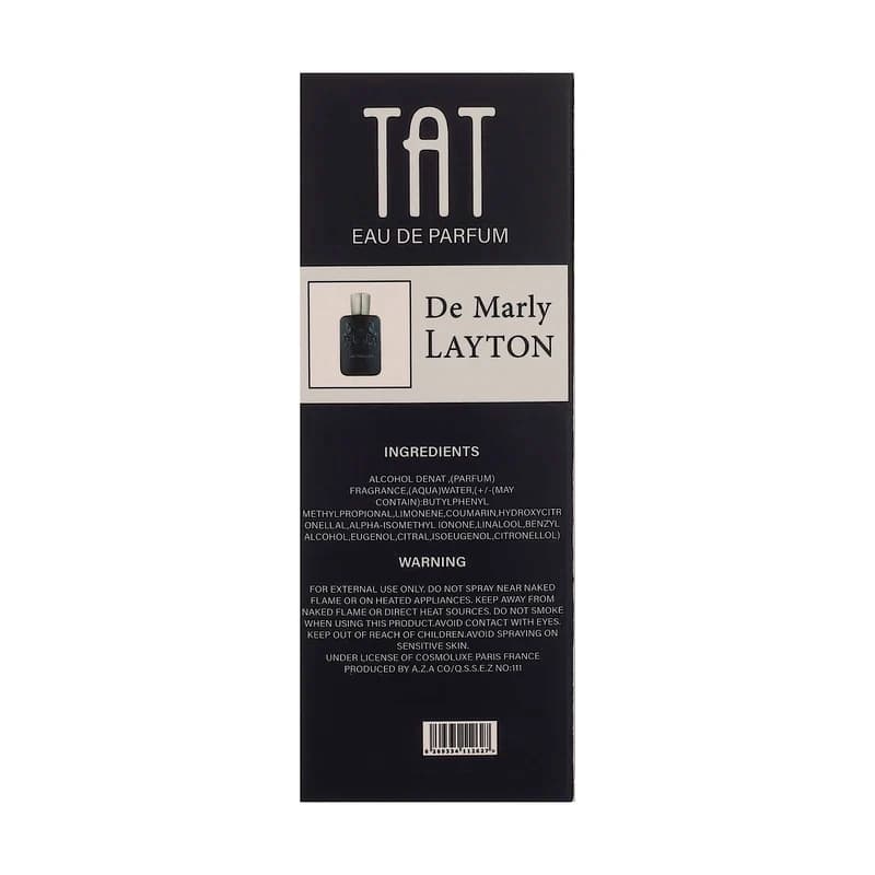 عطر جیبی مردانه تات مدل لیتون de Marly Layton حجم 25 میلی لیتر — تصویر ۳