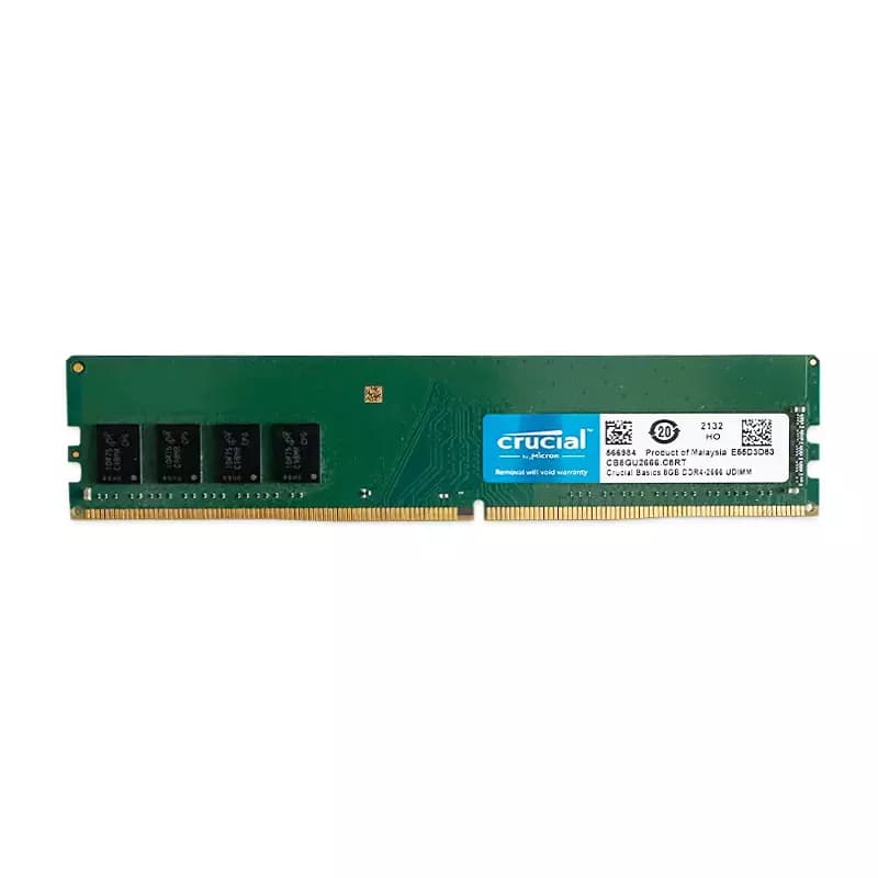 رم کروشال Crucial 8GB DDR4 2666MHz CL19 استوک در حد نو با گارانتی — تصویر ۵