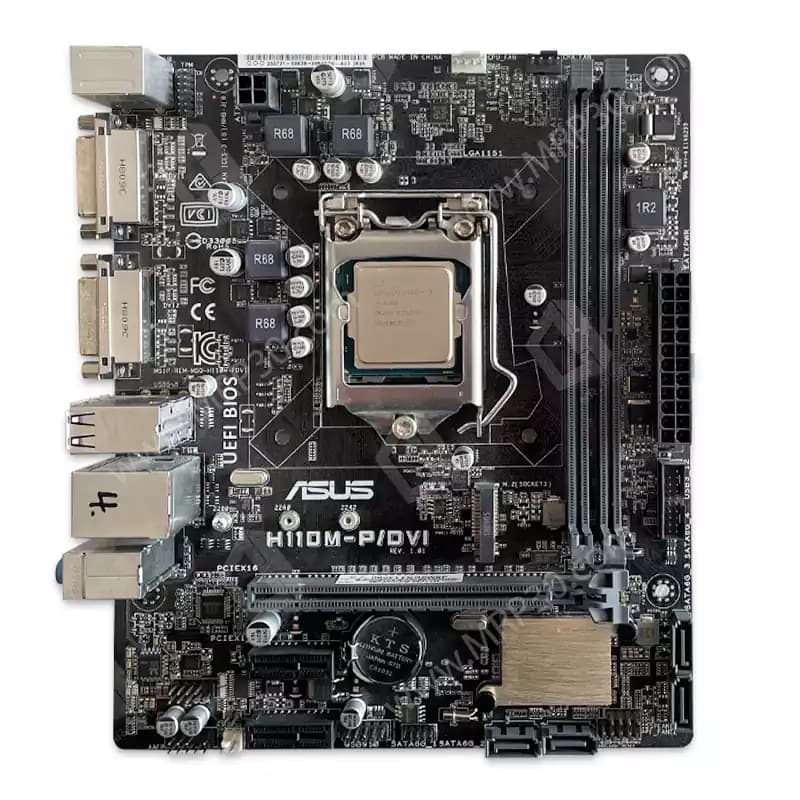 باندل مادربرد ASUS H110M-P/DVI + Core i5 6500 استوک در حد نو