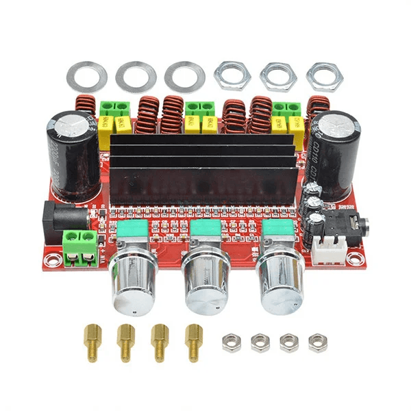 ماژول آمپلی فایر 2x50W+100W ولوم دار XH-M139 با خروجی ساب 2.1 کانال — تصویر ۳