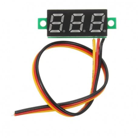 ماژول ولتمتر 3 دیجیت DC0-100V سایز 0.36 اینچ 3 سیمه