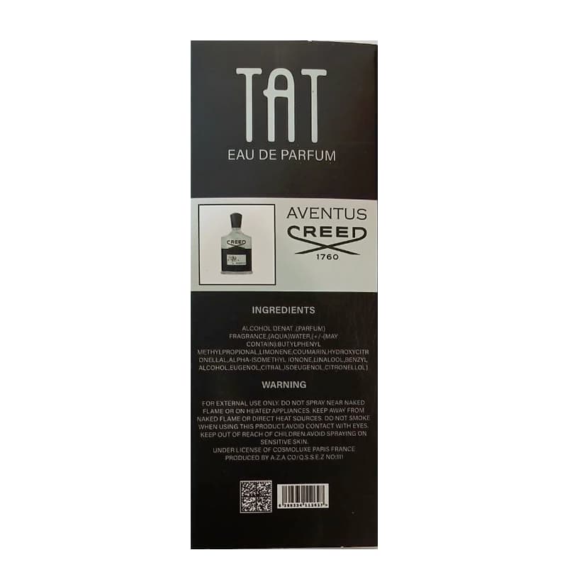 عطر جیبی مردانه تات مدل کرید اونتوس CREED AVENTUS حجم 25 میلی‌لیتر — تصویر ۳