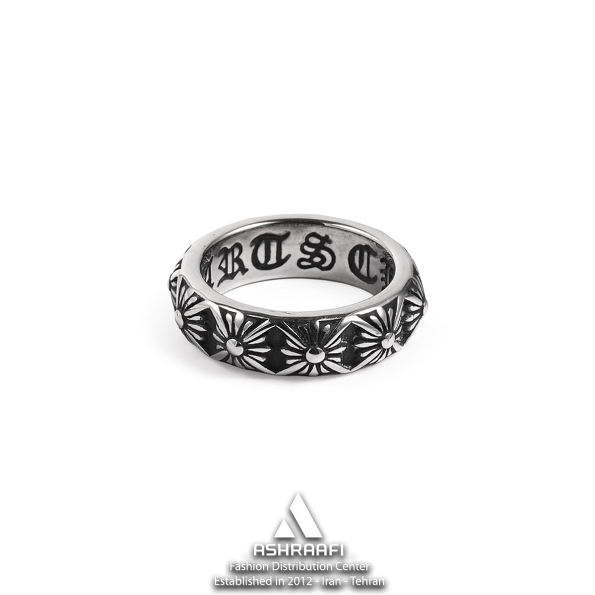 حلقه مردانه کروم هارتز Chrome Hearts Ring SK01
