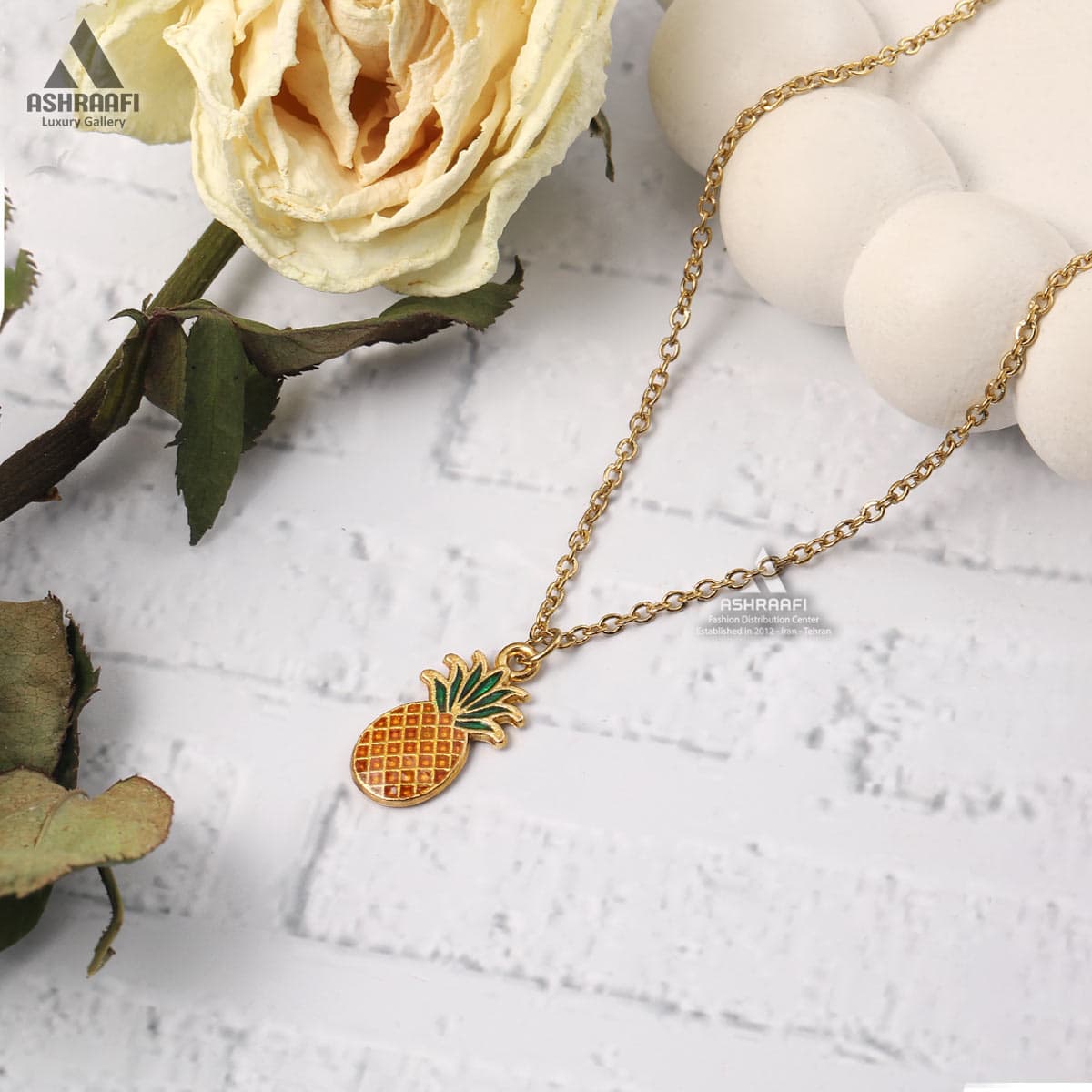 گردنبند فانتزی آناناس Pineapple Necklace — تصویر ۲
