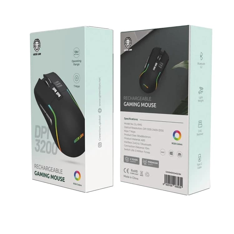 ماوس گیمینگ بی سیم گرین لاین مدل Rechargeable GL-RM5 — تصویر ۸