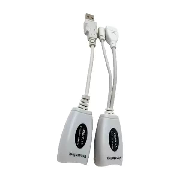مبدل افزایش طول USB 2.0 افزاینده 45 متری طول USB تحت شبکه پاور دار آداپتور خور ونتولینک