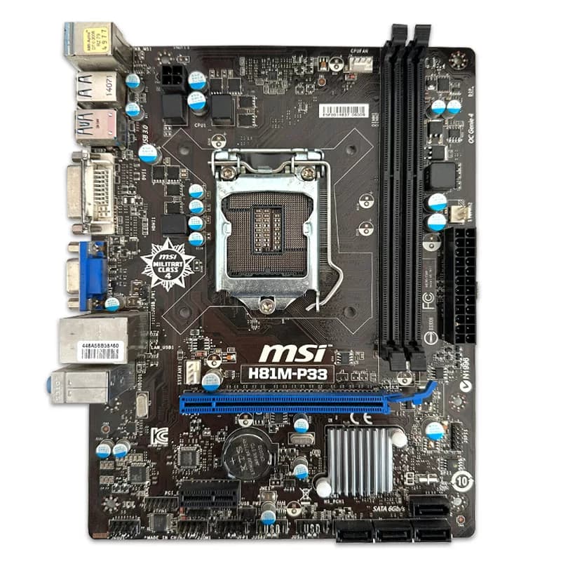 مادربرد ام اس آی MSI H81M P33 استوک — تصویر ۵